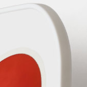 Glaube rotes und weißes Herz Pickleball Schläger (Linke Seite)