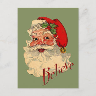 Glaube Santa Feiertagspostkarte