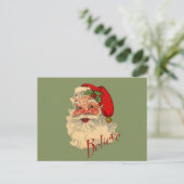 Glaube Santa Feiertagspostkarte (Stehend Vorderseite)