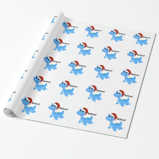 Glaube! Santa Nessie Geschenkpapier (Ungerollt)