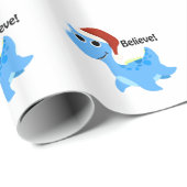 Glaube! Santa Nessie Geschenkpapier (Rolleneckpunkt)