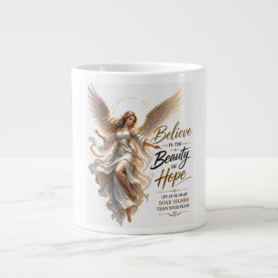 Glaube Schönheit Hoffnung Engel Inspirierender Spr Jumbo-Tasse