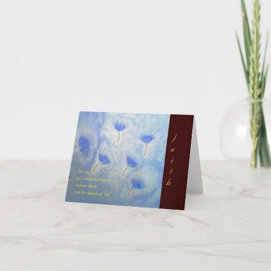 Glaube… Schrifts-Anmerkungs-Karte Karte (Vorderseite)