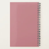 Glaube Script 2024 Name Monogram Initial Pink Planer (Rückseite)