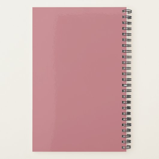 Glaube Script 2024 Name Monogram Initial Pink Planer (Rückseite)