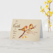 Glaube sei größer als deine Angst Inspiration Karte (Gelbe Blume)