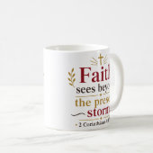 Glaube sieht über den gegenwärtigen Sturm hinaus C Kaffeetasse (VorderseiteRechts)