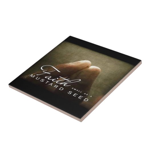 Glaube so klein wie ein Senfkorn Fliese (Seite)