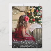 Glaube - Sparkle Stars Foto Blauer Weihnachten (Vorderseite)