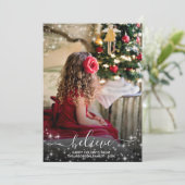 Glaube - Sparkle Stars Foto Weihnachten (Stehend Vorderseite)