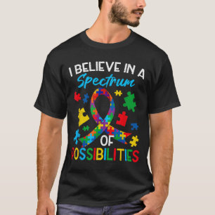 Glaube Spektrum Möglichkeiten Autismus-Bewusstsein T-Shirt