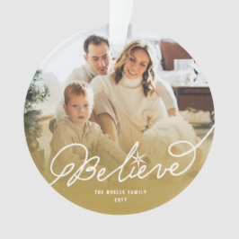 Glaube Star Calligrafie Religiöses Weihnachtsfest  Ornament