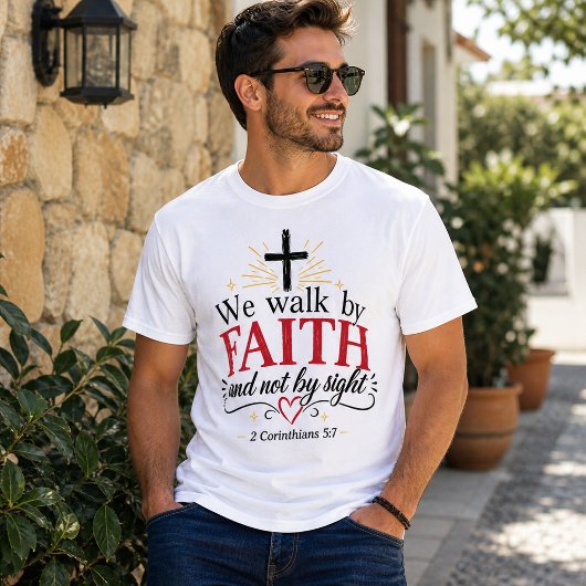 Glaube statt Angst Christlich T-Shirt