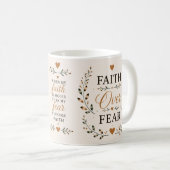 Glaube statt Angst | Glaube-basierter Kaffeebecher Kaffeetasse (VorderseiteRechts)