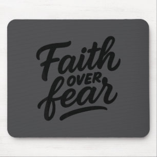 Glaube statt Angst Handgezeichnete christliche Erm Mousepad