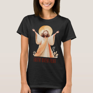 Glaube statt Angst Jesus Christliches T-Shirt