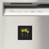 Glaube statt Angst Kinderkrebsbewusstsein Sonnenbl Magnet (In Situ (Geschirrspüler))