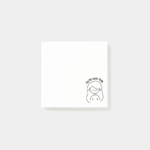Glaube statt Angst - Positive Erinnerung Post-it Klebezettel