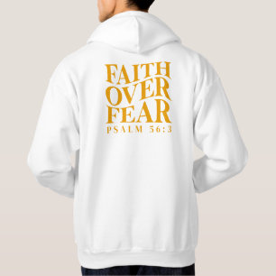 Glaube statt Angst Psalm 56:3 Christlicher Bibelve Hoodie
