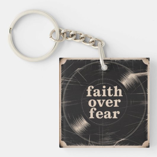 Glaube statt Angst Schlüsselanhänger (Vorderseite)