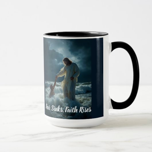 "Glaube statt Angst" - Tasse (Rechts)