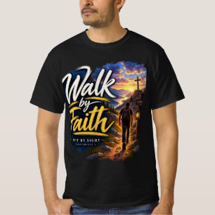 Glaube statt Sicht 2. Korinther 5,7 Christliches T T-Shirt