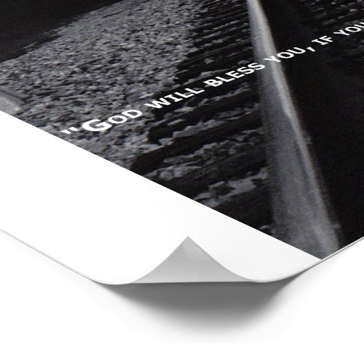 Glaube steht poster (Ecke)