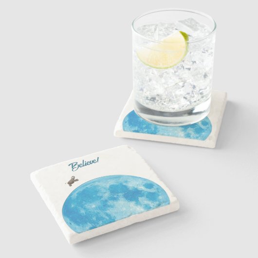 Glaube Stone Untersetzer (Seitenansicht)