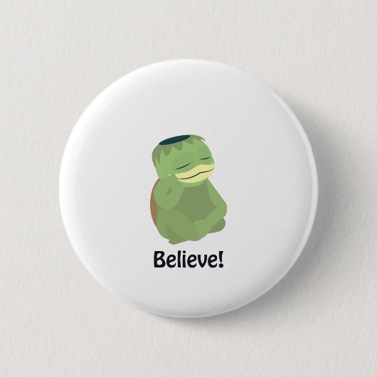 Glaube! Süßer Kappa Button (Vorderseite)
