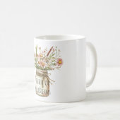 Glaube Traum Blumen im Glas Kaffeetasse (VorderseiteRechts)