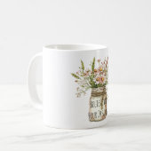 Glaube Traum Blumen im Glas Kaffeetasse (Vorderseite Links)