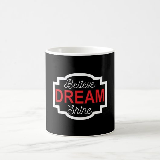 Glaube Traum Shine Kaffeetasse (Mittel)