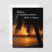 Glaube Träume positive Gedanken Leben Inspiration Postkarte (Vorne/Hinten)