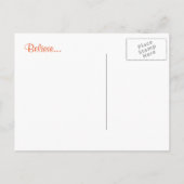 Glaube Träume positive Gedanken Leben Inspiration Postkarte (Rückseite)