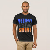 Glaube Träume Shine Inspiration T - Shirt (Vorne ganz)