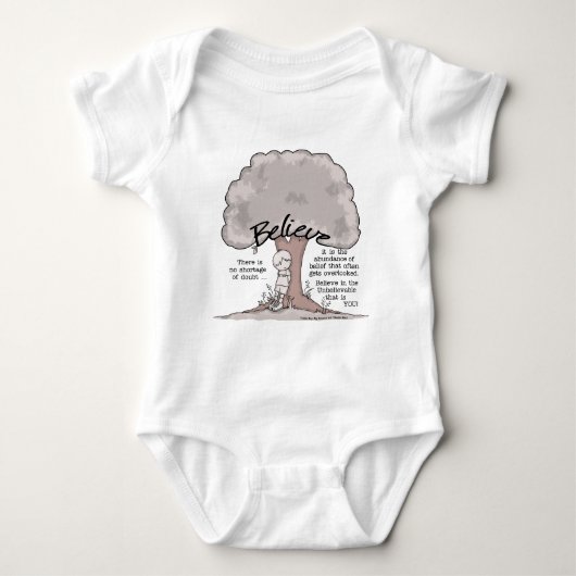 Glaube Tree Baby Strampler (Vorderseite)