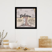 Glaube Tree Poster (Küche)