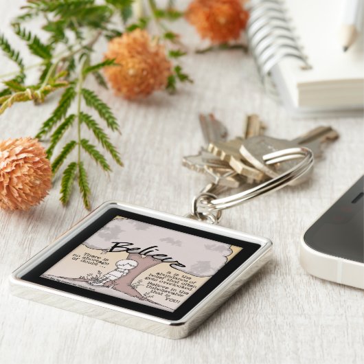 Glaube Tree Schlüsselanhänger (Seite)