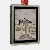 Glaube Tree Silbernes Ornament (Rechts)