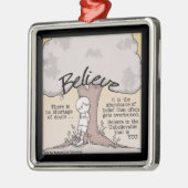 Glaube Tree Silbernes Ornament (Links)