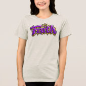 Glaube Tri-Blend shirt (Vorderseite)