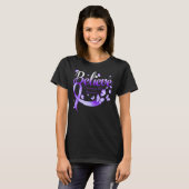 Glaube Trisomy 18 Butterfly T-Shirt (Vorne ganz)