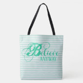 Glaube trotzdem 18" Schultertasche Tasche (Vorderseite)