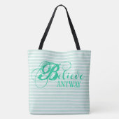 Glaube trotzdem 18" Schultertasche Tasche (Rückseite)