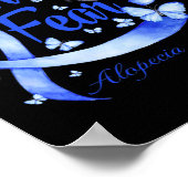 Glaube über Angst Alopezie Bewusstseinsstörung Sch Poster (Ecke)