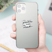 Glaube über Angst Aufkleber (Telefon)