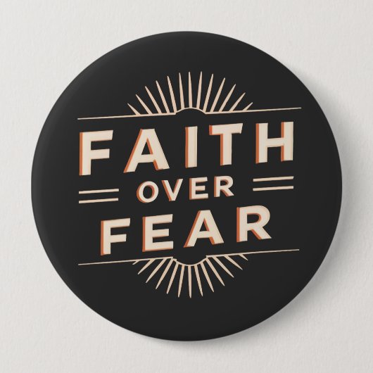 Glaube über Angst Button (Vorderseite)