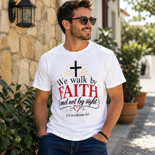 Glaube Über Angst Christlich T-Shirt