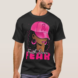 Glaube über Angst Christliche schwarze Frauen nach T-Shirt