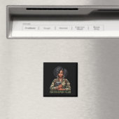 Glaube Über Angst Christliches Tarnmuster Afroamer Magnet (In Situ (Geschirrspüler))